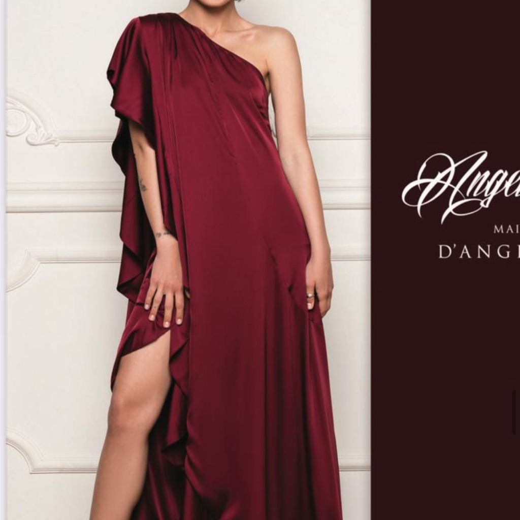 Angelann Maxi Burgundy Dress Size 4